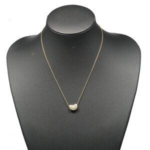 TIFFANY&Co. Beans Necklace K18 yellow gold/diamond 5.25g Women
